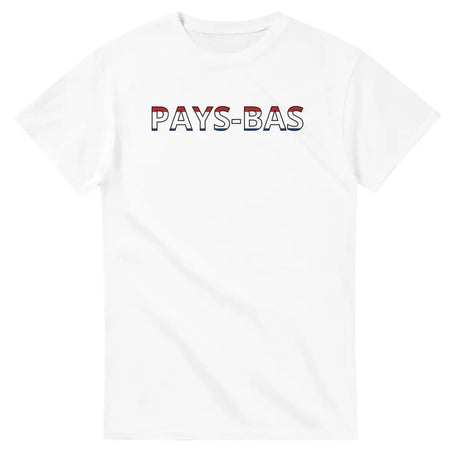 T-shirt Drapeau Pays-Bas en écriture - Pixelforma 