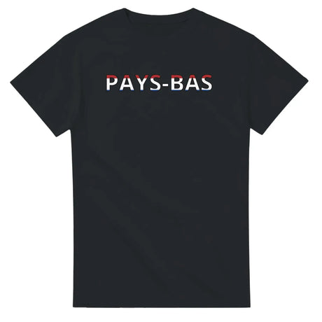 T-shirt drapeau pays-bas en écriture - pixelforma