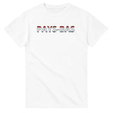 T-shirt drapeau pays-bas en écriture - pixelforma