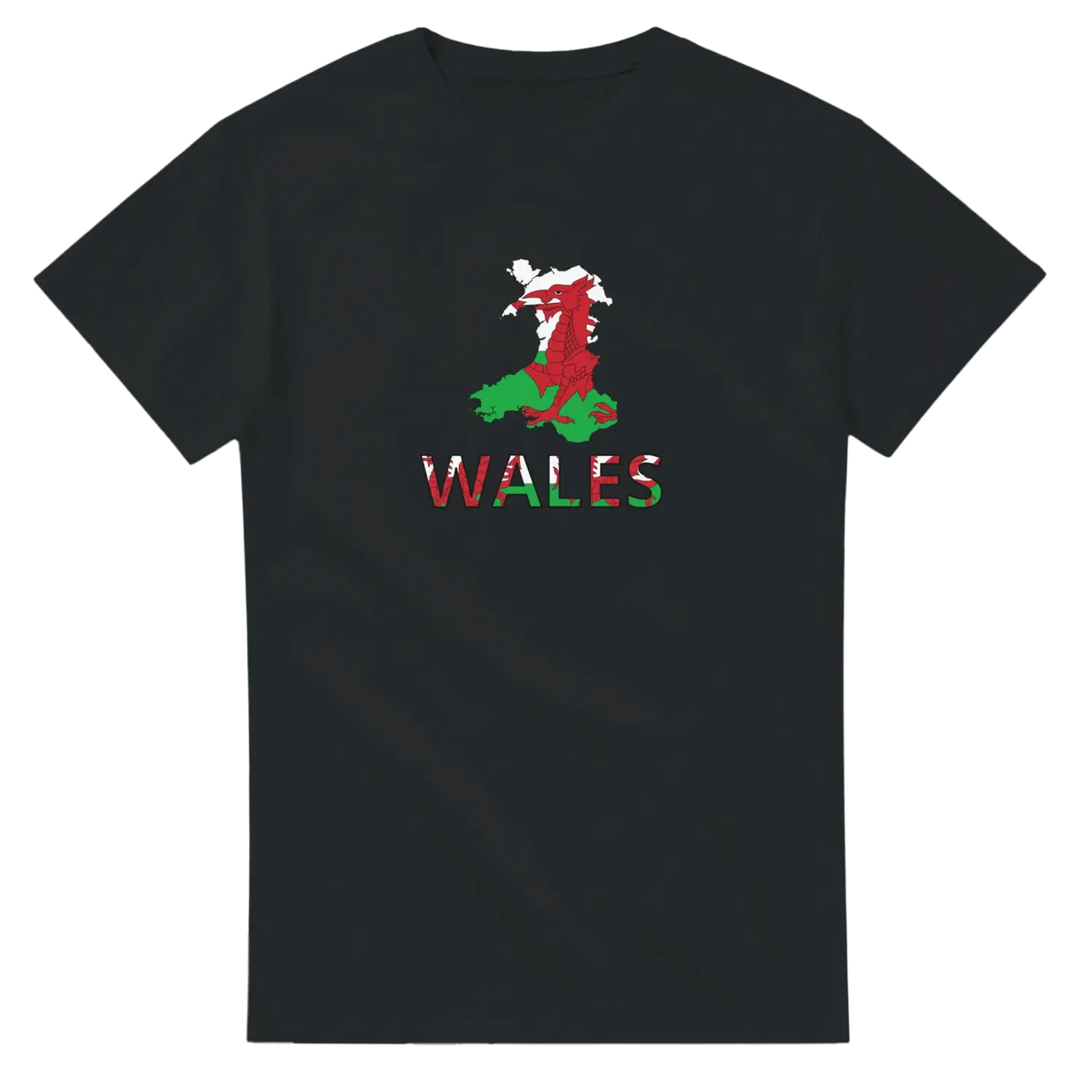 T-shirt drapeau pays de galles carte - pixelforma