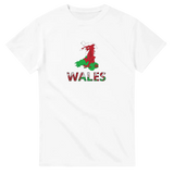 T-shirt drapeau pays de galles carte - pixelforma