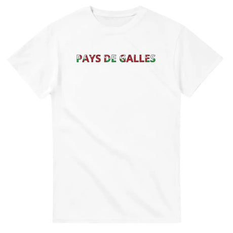 T-shirt Drapeau Pays de Galles en écriture - Pixelforma 