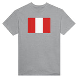 T-shirt drapeau pérou coton mélangé brodé manches longues