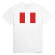 T-shirt drapeau pérou coton mélangé brodé manches longues