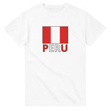 T-shirt drapeau pérou texte - pixelforma