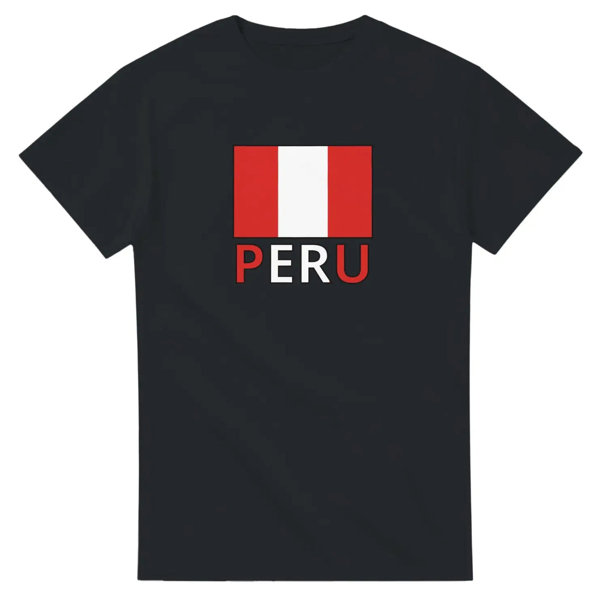 T-shirt drapeau pérou texte - pixelforma