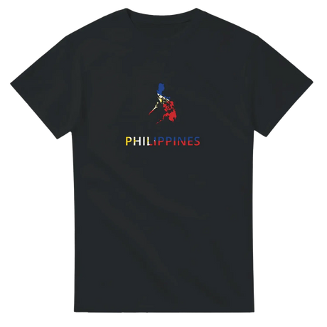 T-shirt drapeau philippines en carte - pixelforma