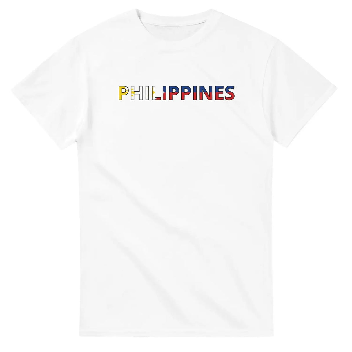 T-shirt drapeau philippines en écriture - pixelforma