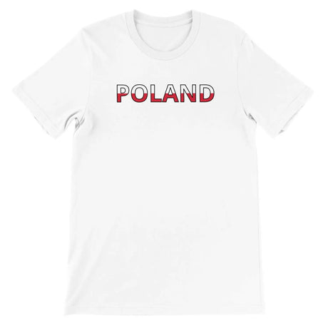 T-shirt drapeau pologne - pixelforma