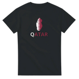 T-shirt drapeau qatar en carte - pixelforma