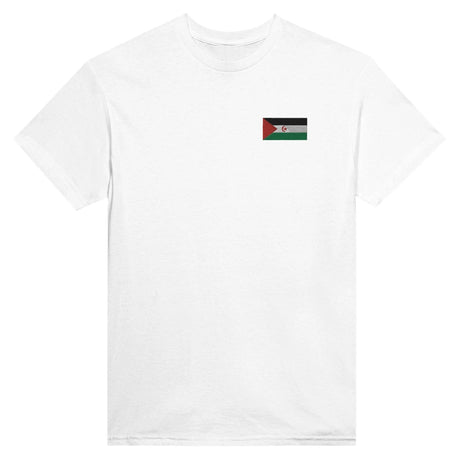 T-shirt drapeau république arabe sahraouie broderie coton