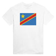 T-shirt drapeau république démocratique du congo coton brodé