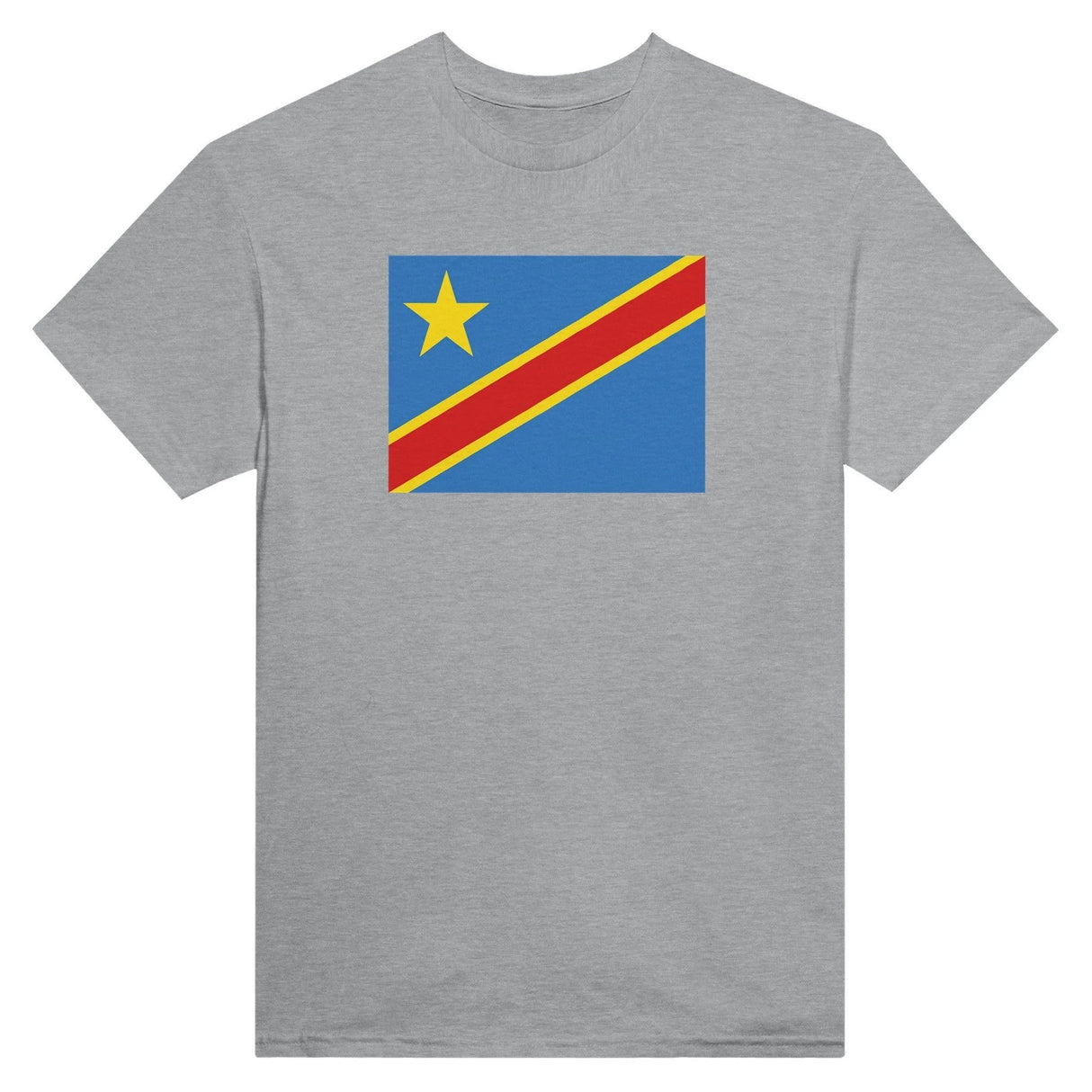 T-shirt drapeau république démocratique du congo coton brodé