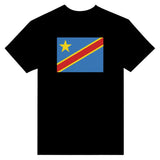T-shirt drapeau république démocratique du congo coton brodé