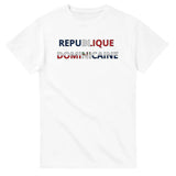 T-shirt Drapeau République dominicaine en écriture - Pixelforma 