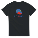 T-shirt drapeau réunion en carte - pixelforma