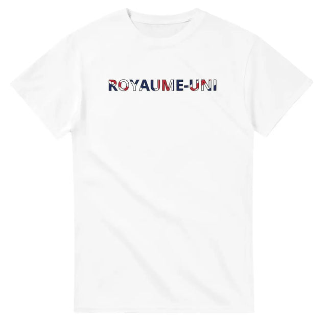 T-shirt Drapeau Royaume-Uni en écriture - Pixelforma 