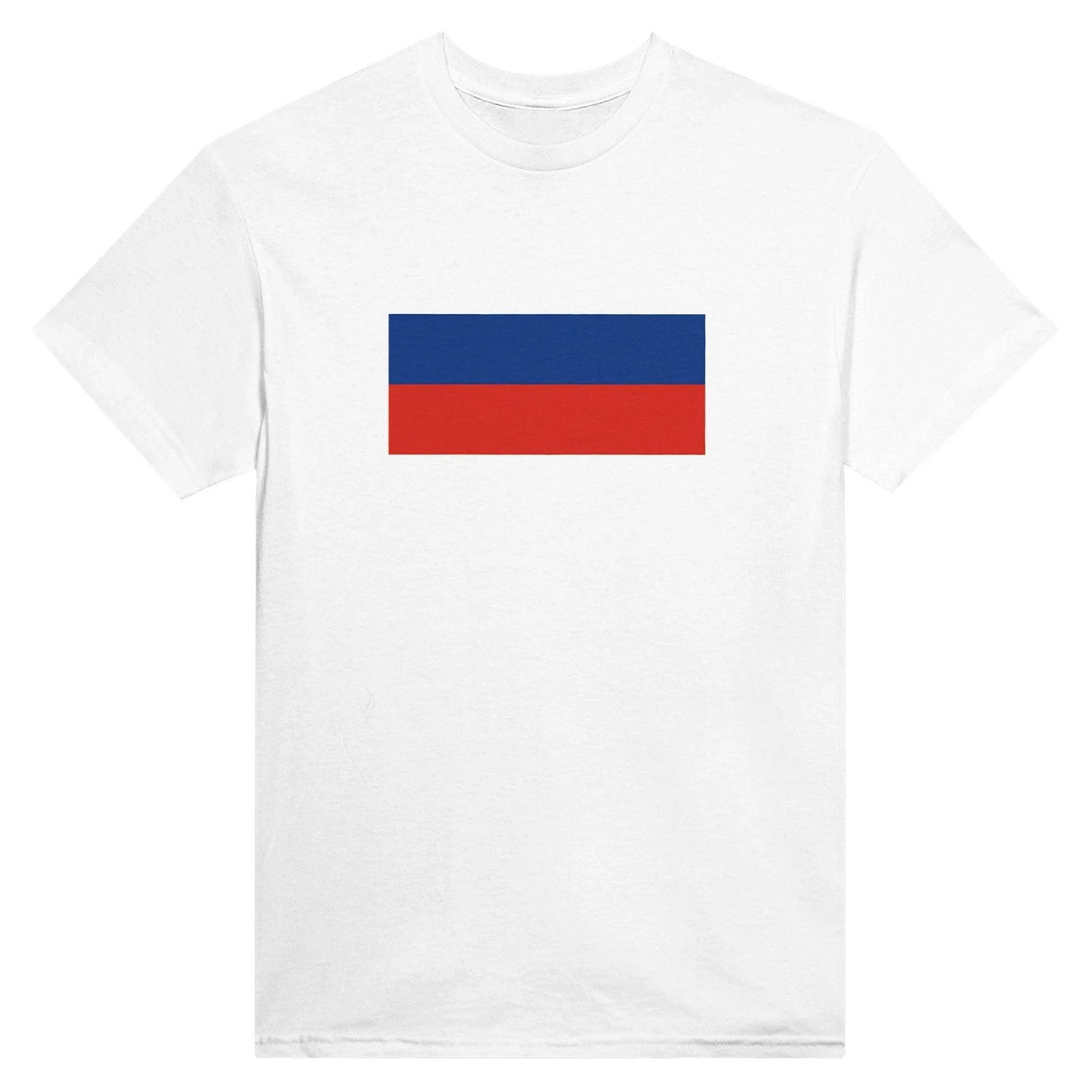 T-shirt drapeau russie coton mélangé brodé élégant