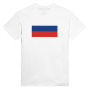 T-shirt drapeau russie coton mélangé imprimé élégant