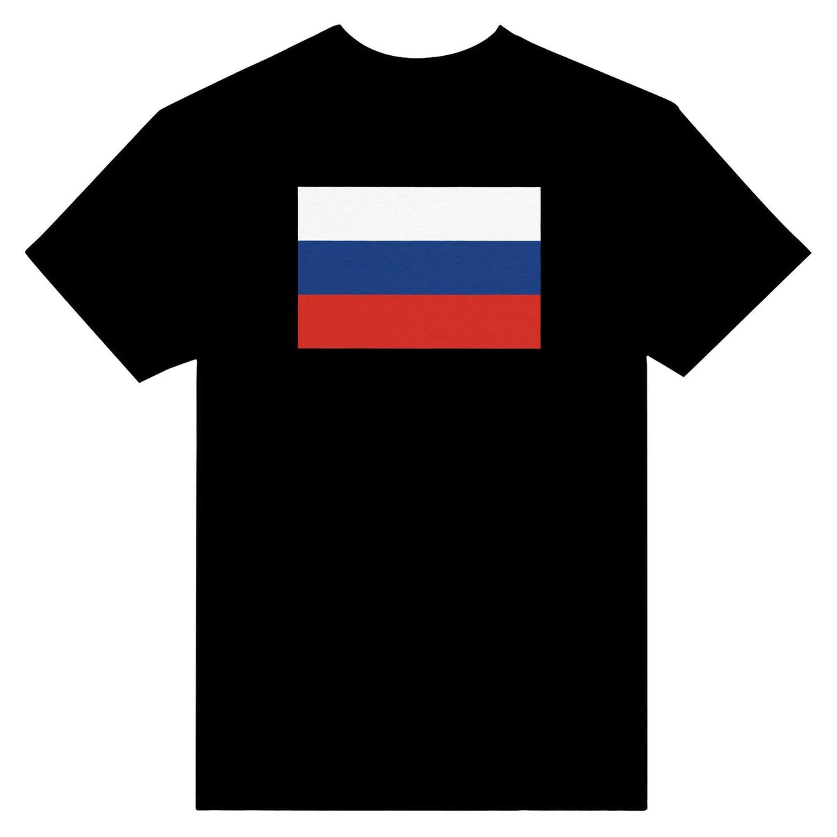T-shirt drapeau russie coton mélangé brodé élégant