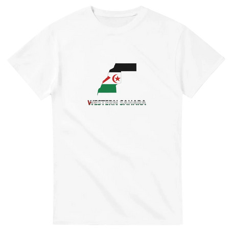 T-shirt drapeau sahara occidental carte - pixelforma