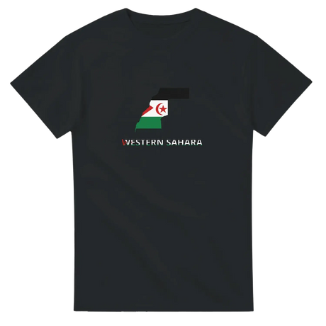 T-shirt drapeau sahara occidental carte - pixelforma