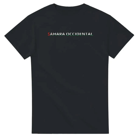 T-shirt Drapeau Sahara Occidental en écriture - Pixelforma 