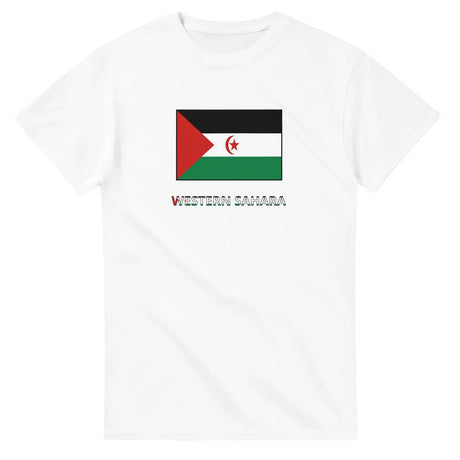 T-shirt drapeau sahara occidental texte - pixelforma