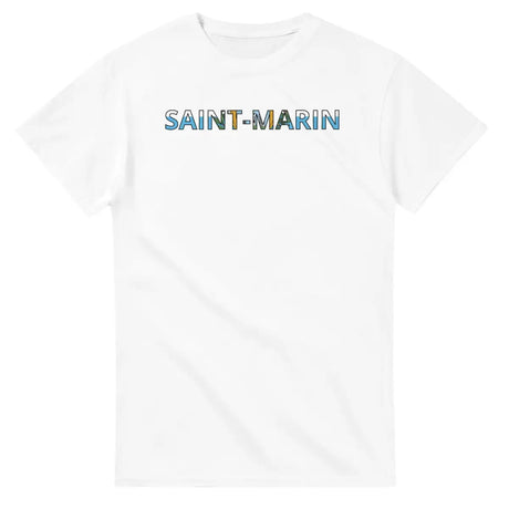 T-shirt Drapeau Saint-Marin en écriture - Pixelforma 