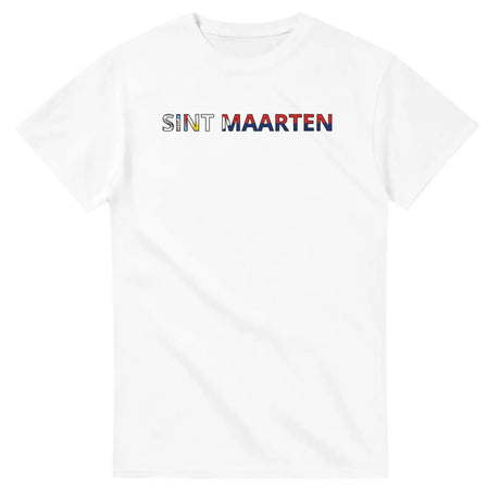 T-shirt t-shirt drapeau saint-martin - pixelforma