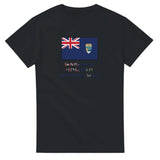 T-shirt Drapeau Sainte-Hélène, Ascension et Tristan da Cunha en texte - Pixelforma 