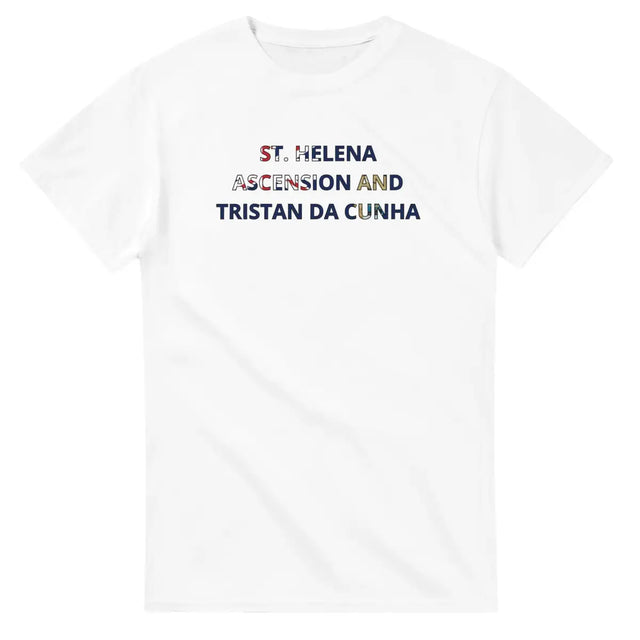 T-shirt Drapeau Sainte-Hélène, Ascension et Tristan da Cunha - Pixelforma 