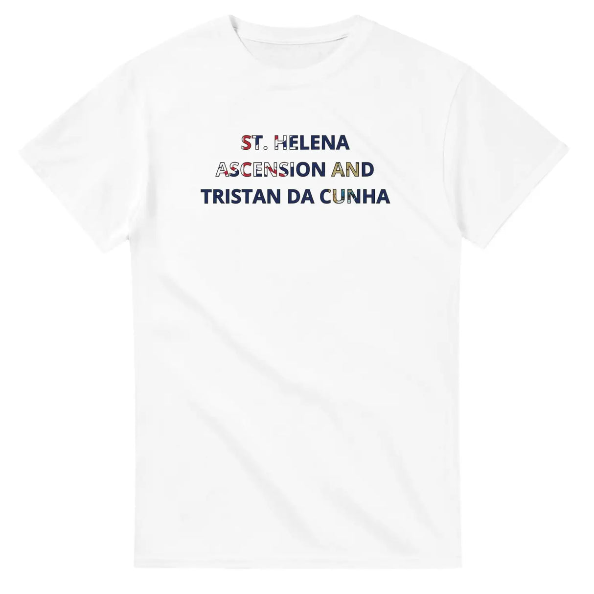 T-shirt drapeau sainte-hélène ascension et tristan da cunha - pixelforma