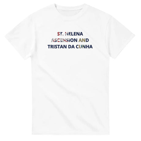 T-shirt drapeau sainte-hélène ascension et tristan da cunha - pixelforma