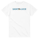 T-shirt Drapeau Sainte-Lucie en écriture - Pixelforma 