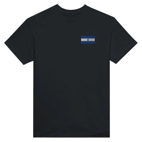 T-shirt drapeau salvador broderie couleur coton épais