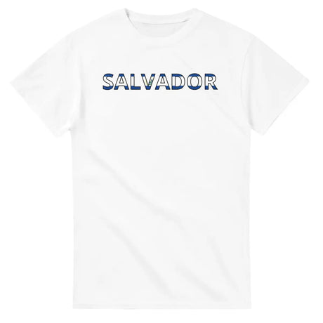 T-shirt Drapeau Salvador en écriture - Pixelforma 