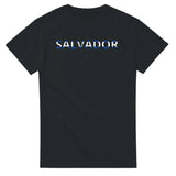 T-shirt drapeau salvador en écriture - pixelforma