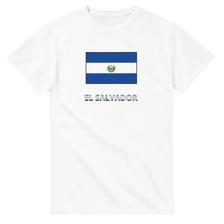 T-shirt drapeau salvador texte - pixelforma