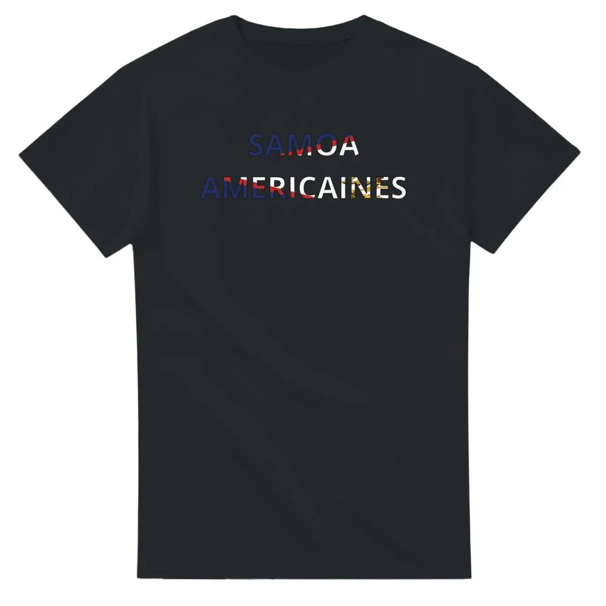 T-shirt Drapeau Samoa américaines en écriture - Pixelforma 