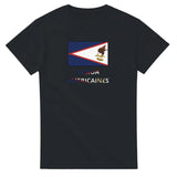 T-shirt Drapeau Samoa américaines en texte - Pixelforma 