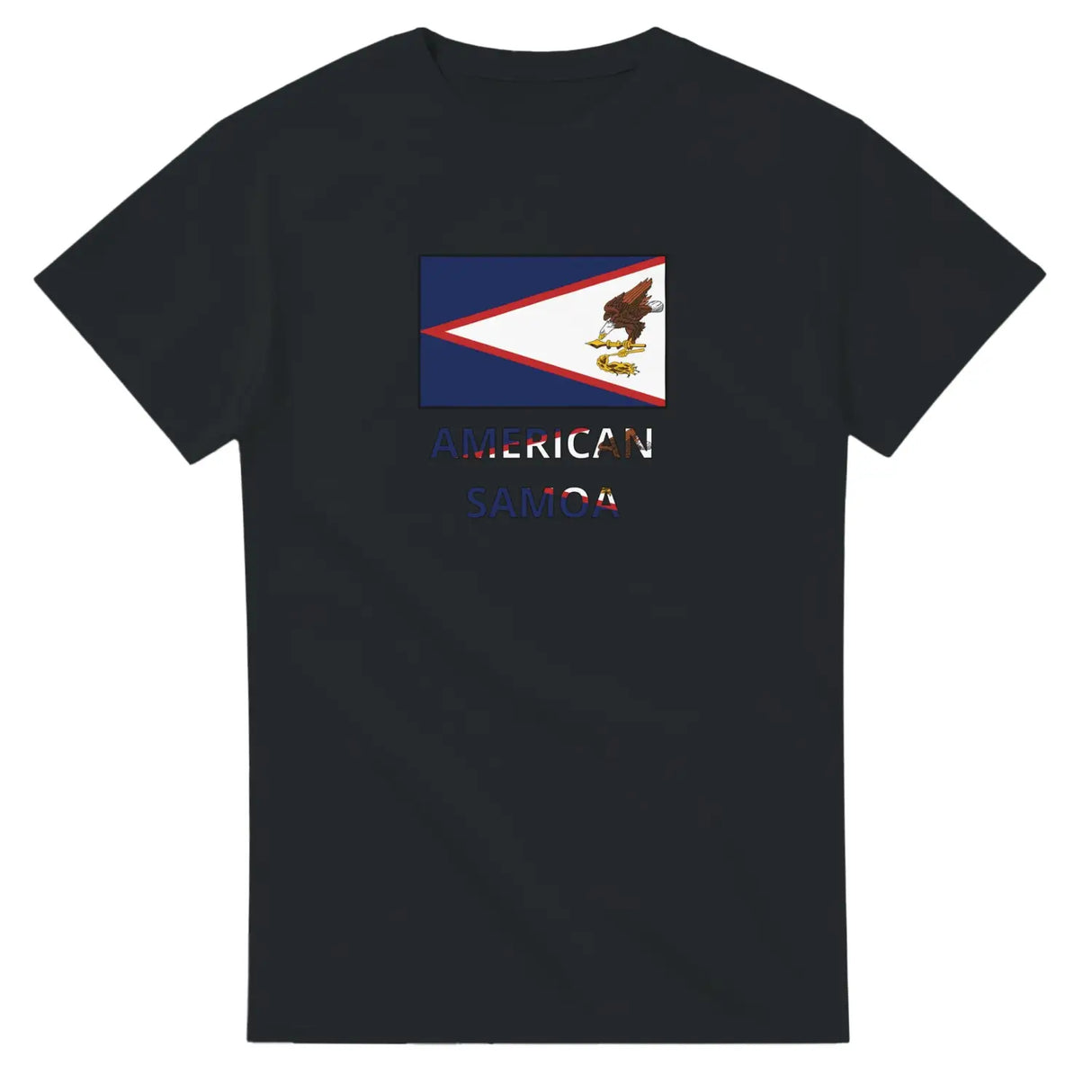 T-shirt drapeau samoa américaines texte - pixelforma