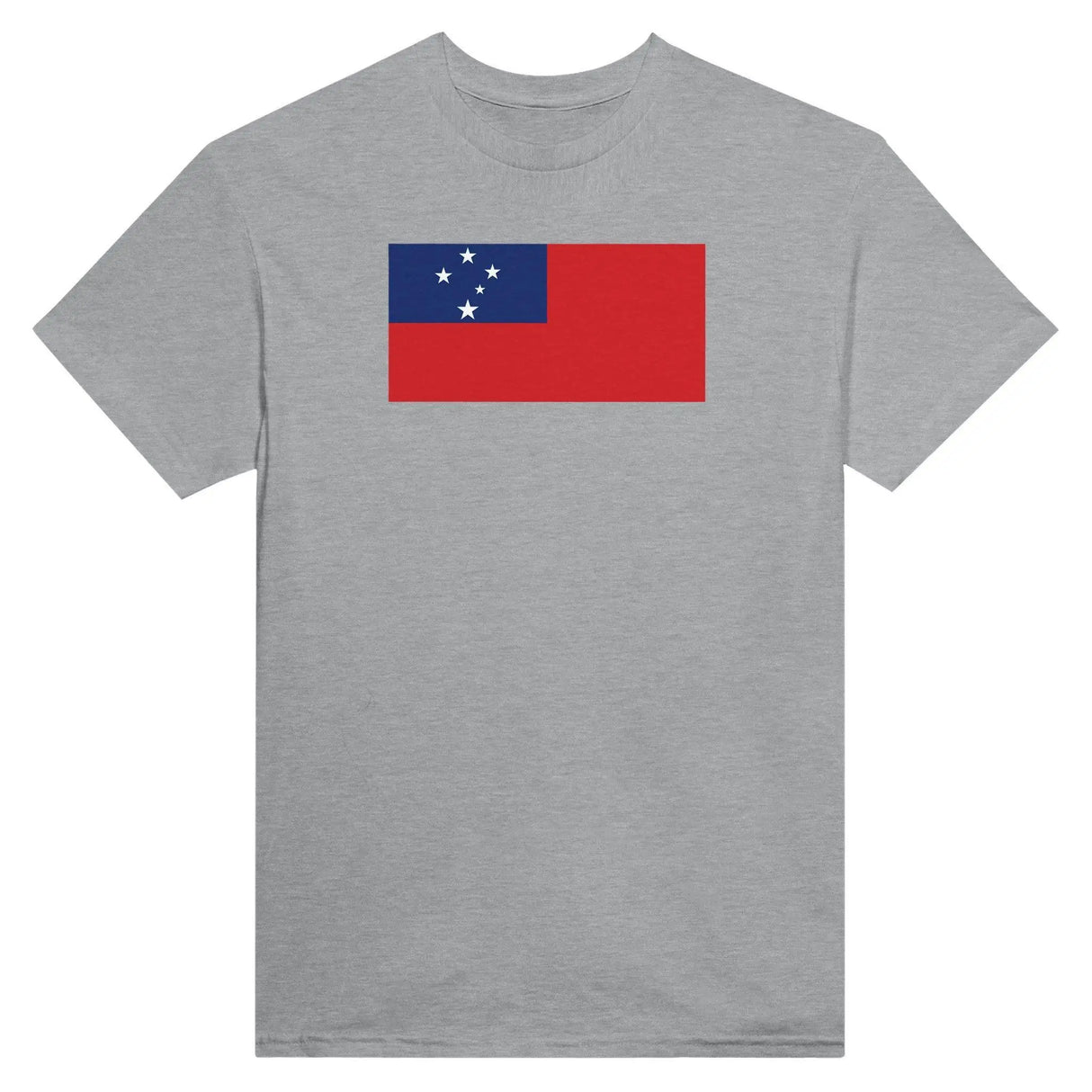 T-shirt drapeau samoa brodé en coton mélangé élégant