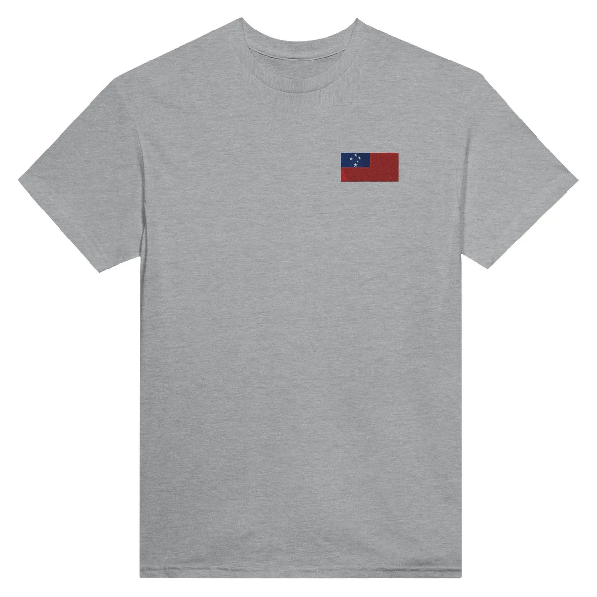 T-shirt drapeau samoa broderie couleur coton mélangé