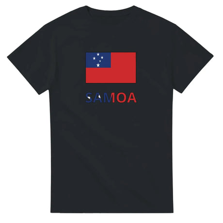 T-shirt drapeau samoa en texte - pixelforma