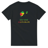 T-shirt drapeau sao tomé-et-principe carte - pixelforma