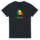 T-shirt drapeau sénégal en carte - pixelforma