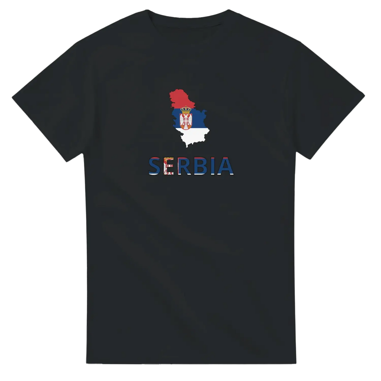 T-shirt drapeau serbie carte - pixelforma