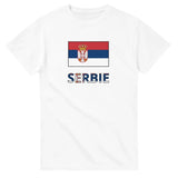 T-shirt Drapeau Serbie en texte - Pixelforma 