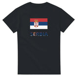 T-shirt Drapeau Serbie texte - Pixelforma 